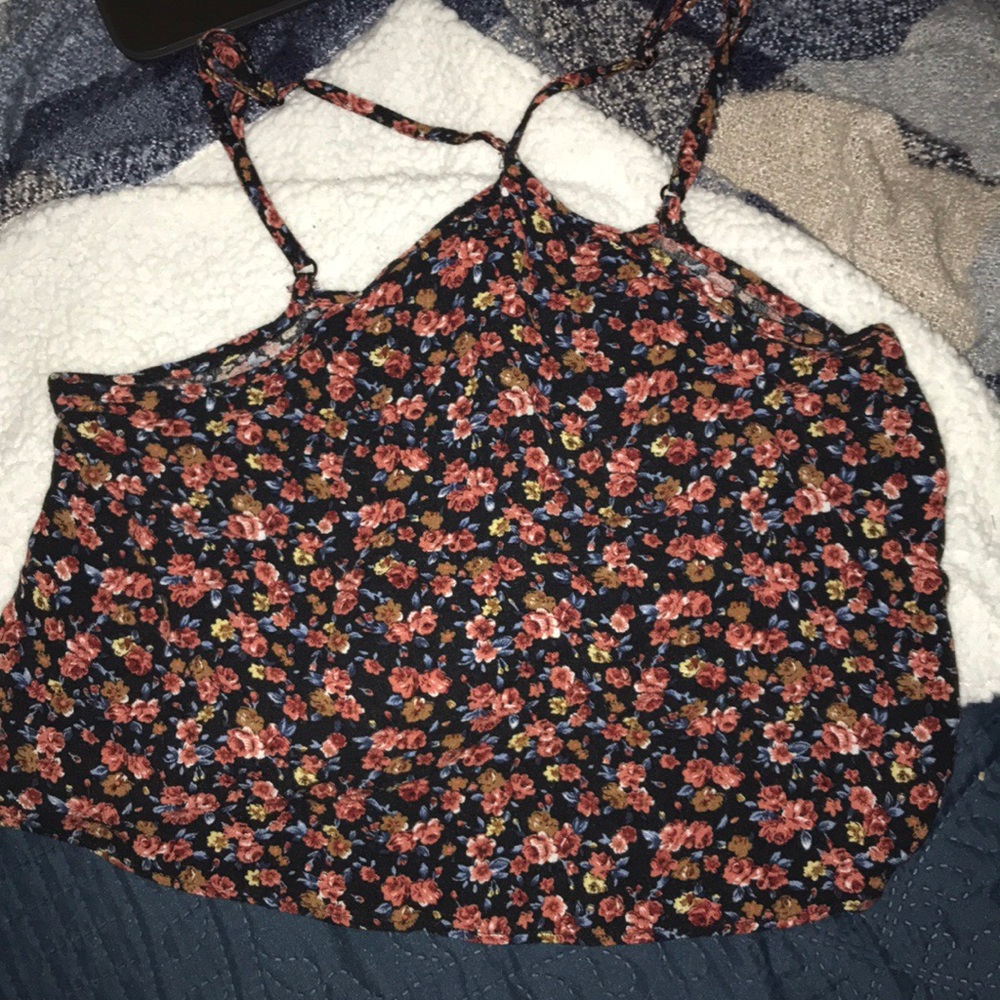 american eagle outfitters high neck crop top